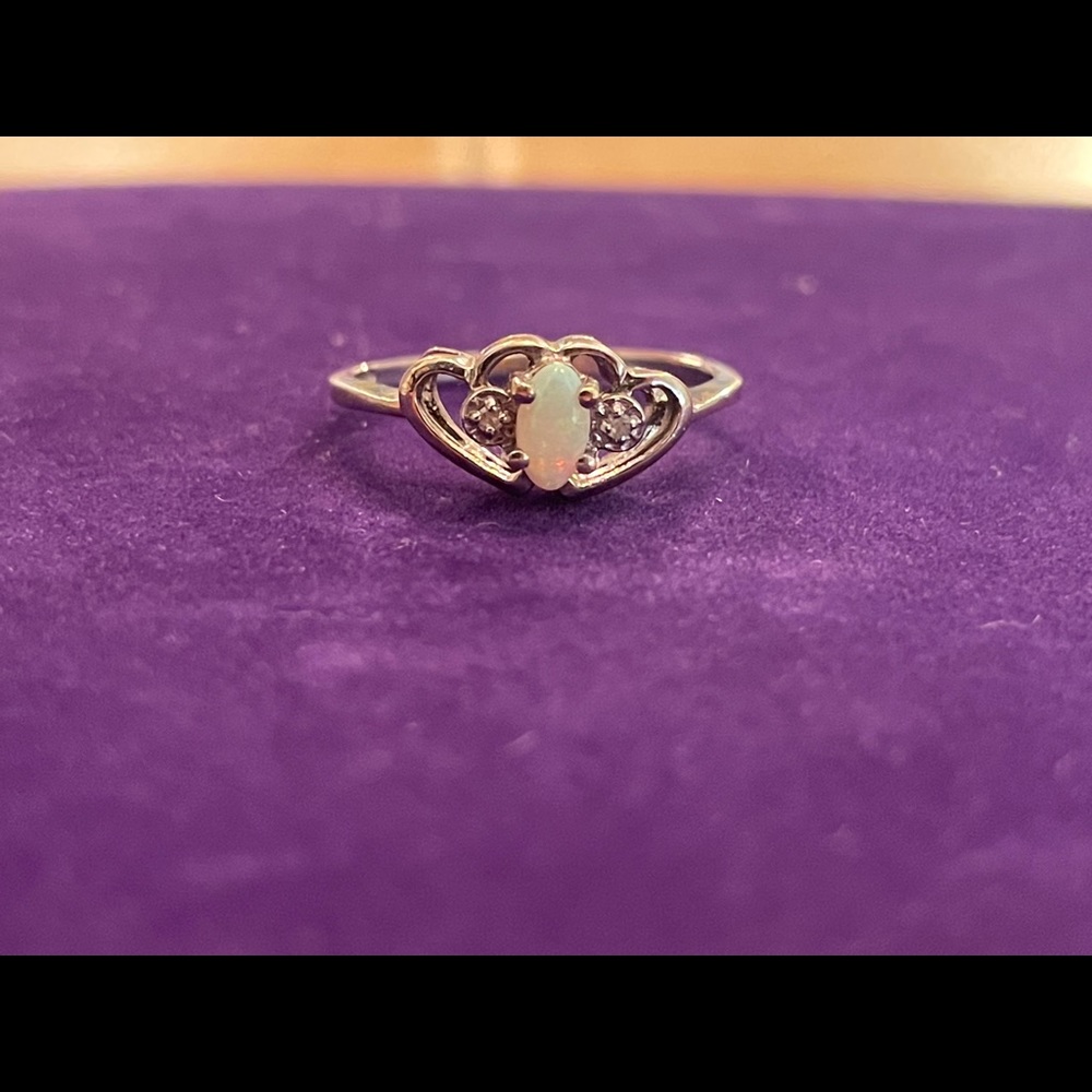 Opal Heart Ring - image 3